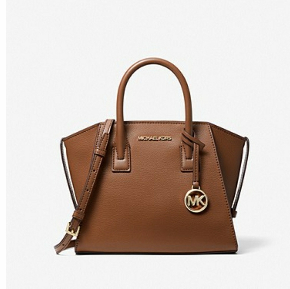 Michael Kors Avril Small Leather Satchel